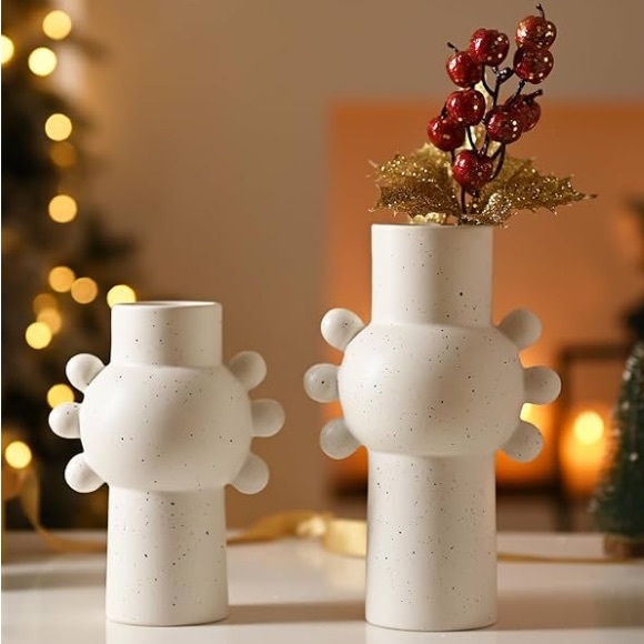 White Vase for Home Decor - Picture 4 of 4